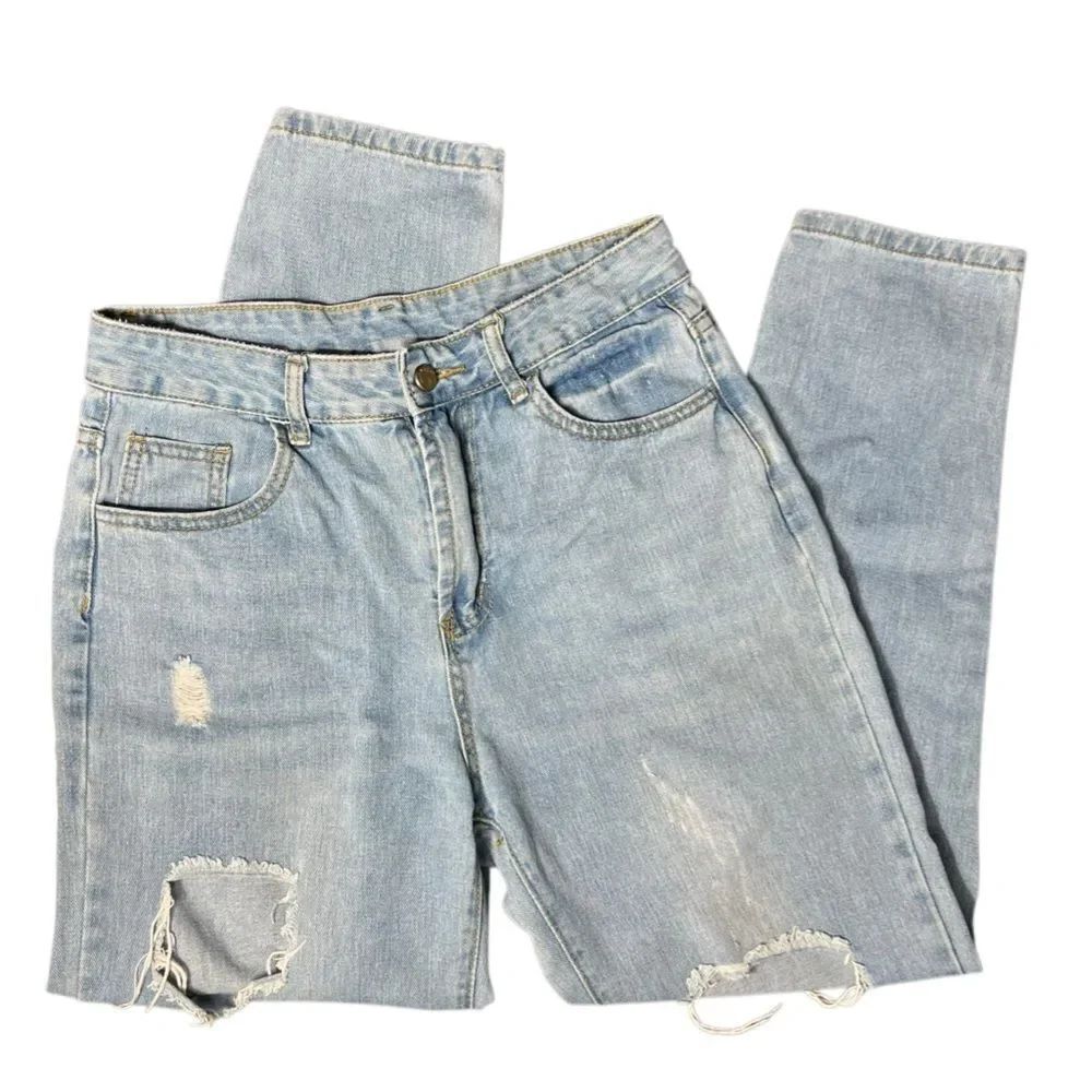 Shein High Waist distressed Mom jeans Size Medium (6)